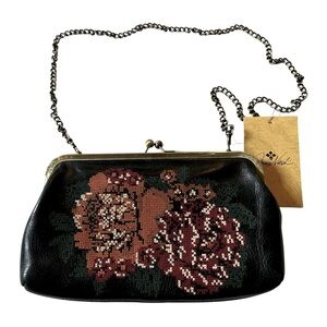 Patricia Nash Fall tapestry cross stitch collection inspired 60’s handbag NWT